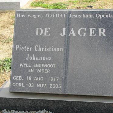 JAGER Pieter Christiaan Johannes, de 1917-2005 