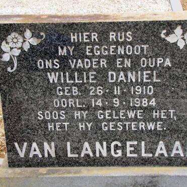 LANGELAAR Willie Daniel, van 1910-1974