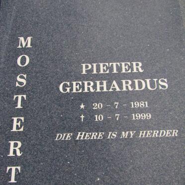MOSTERT Pieter Gerhardus 1981-1999