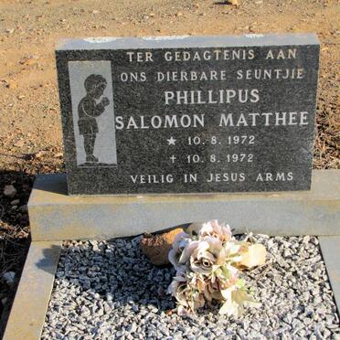 MATTHEE Phillipus Salomon 1972-1972