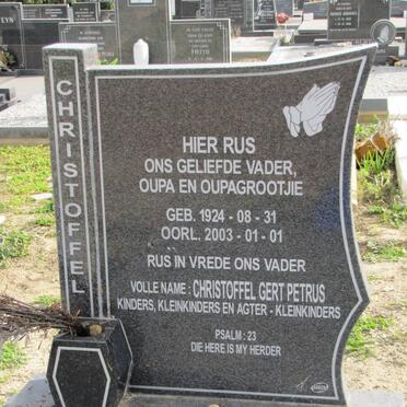 NAGEL Christoffel Gert Petrus 1924-2003