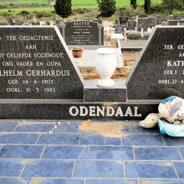 ODENDAAL Wilhelm Gerhardus 1905-1983 &amp; Katrina 1907-2002