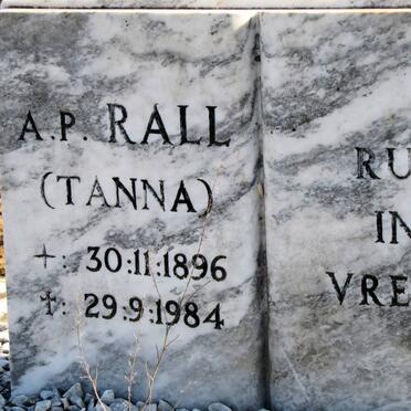 RALL A.P. 1896-1984