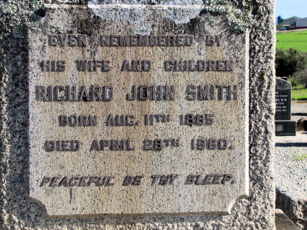 SMITH Richard John 1885-1960