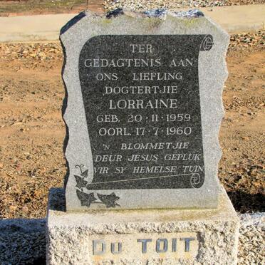 TOIT Lorraine, du 1959-1960