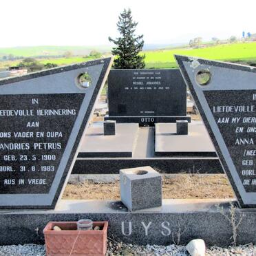 UYS Andries Petrus 1900-1983 &amp; Anna Johanna STEYN 1897-1974