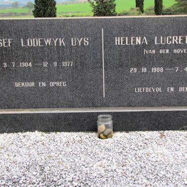 UYS Josef Lodewyk 1904-1977 &amp; Helena Lucretia van der HOVEN 1908-1981