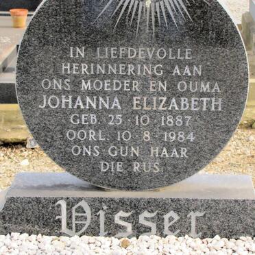VISSER Johanna Elizabeth 1887-1984