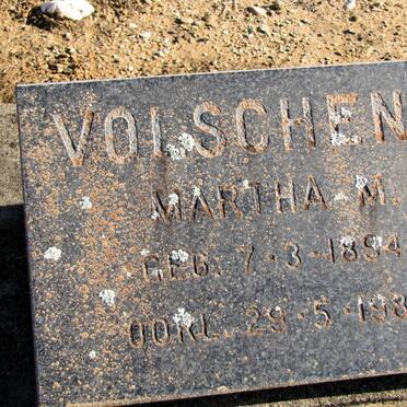 VOLSCHENK Martha M. 1894-1983