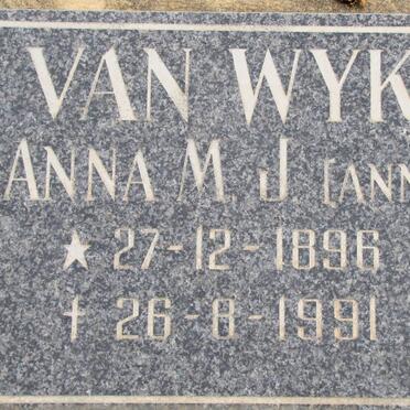 WYK Anna M., van 1896-1991