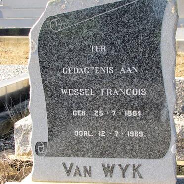 WYK Wessel Francois, van 1884-1969