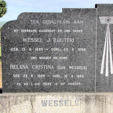 WESSELS Wessel J. 1890-1966 &amp; Helena Christina WESSELS 1899-1986