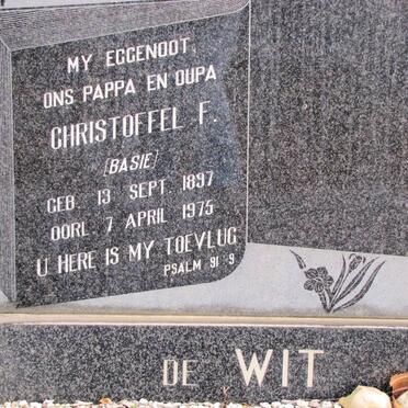 WIT Christoffel F., de 1897-1975 