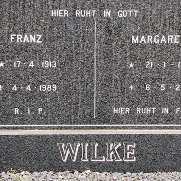 WILKE Franz 1913-1989 &amp; Margarete 1923-2000
