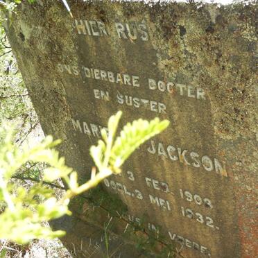 JACKSON Marie 1903-1932