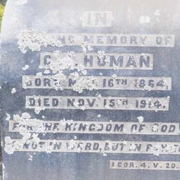 HUMAN C.J. 1864-1914