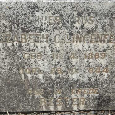 BESTER Elizabeth C. nee LINGENFELDER 1889-1944