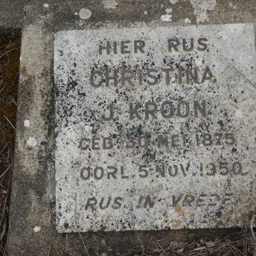 KROON Christina J. 1875-1950