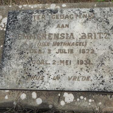 BRITZ Emmerensia nee NOTHNAGEL 1872-1931