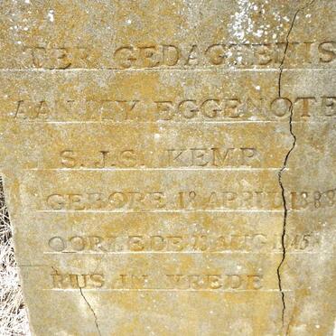 KEMP S.J.S. 1888-1945