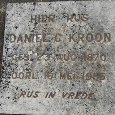KROON Daniel C. 1870-1955