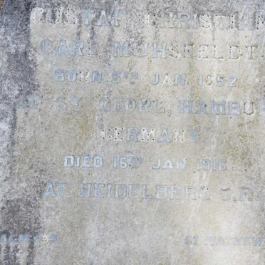 MUHSFELDT Gustaf Christian Carl 1852-1916