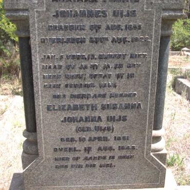 UIJS Adriaan Floris Johannes 1855-1922 &amp; Elizabeth Susanna Johanna UIJS 1861-1948 