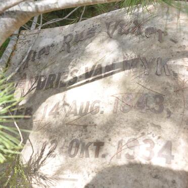 WYK Andries, van 1843-1934 &amp; Maria Salome V. COLLER 1844-1922