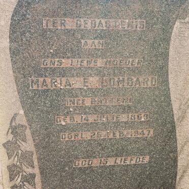 LOMBARD Maria E. nee BATTEN 1869-1947