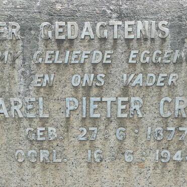 CROUS Carel Pieter 1877-1944