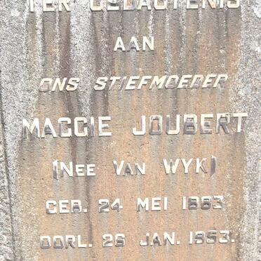JOUBERT Maggie nee VAN WYK 1883-1953