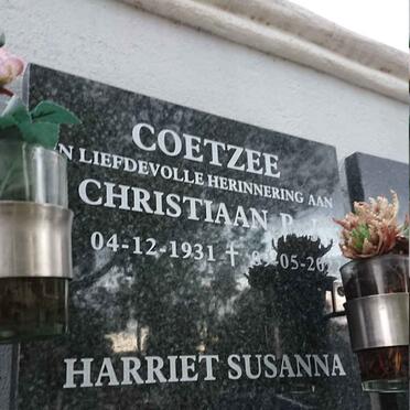 COETZEE Christiaan P.J. 1931-2022 &amp; Harriet Susanna 1935-2018