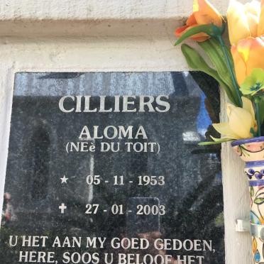 CILLIERS Aloma nee DU TOIT 1953-2003