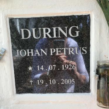 DURING Johan Petrus 1926-2005