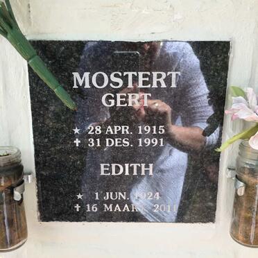 MOSTERT Gert 1915-1991 &amp; Edith 1924-2011