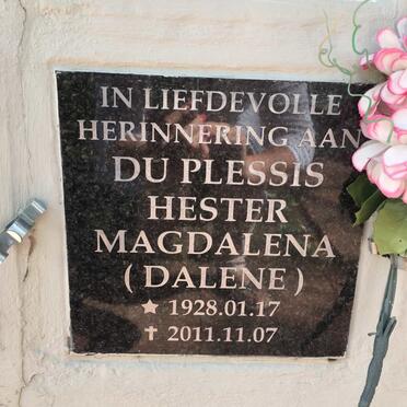 PLESSIS Hester Magdalena, du 1928-2011