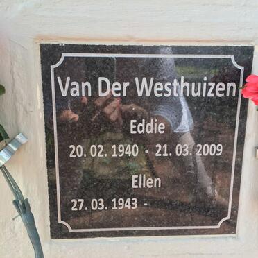 WESTHUIZEN Eddie, van der 1940-2009 &amp; Ellen 1943-