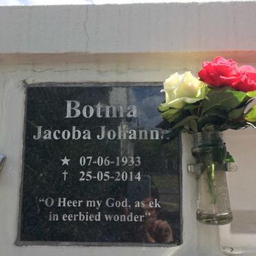 BOTMA Jacoba Johanna 1933-2014