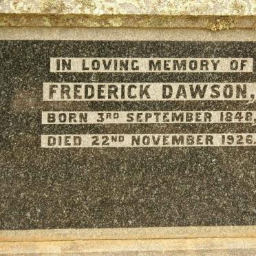 DAWSON Frederick 1848-1926