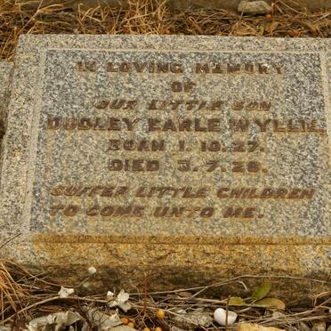 WYLLIE Dudley Earle 1927-1928