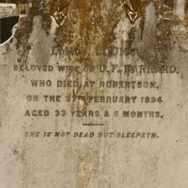 BARNARD Emily Louisa -1894