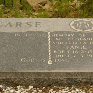 CARSE Fanie 1933-1978