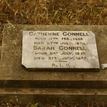 CONNELL Catherine 1862-1872 :: CONNELL Sarah 1876-1877