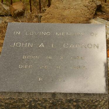 CAPRON John A.L. 1896-1966