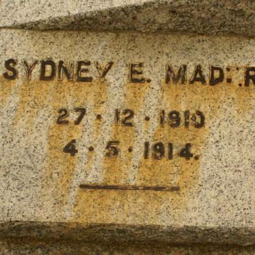 MADER Sydney E. 1910-1914