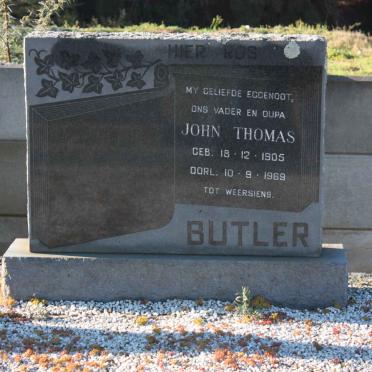 BUTLER John Thomas 1905-1969