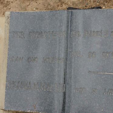 BOD Susanna M.M., de nee RABIE 1871-1939