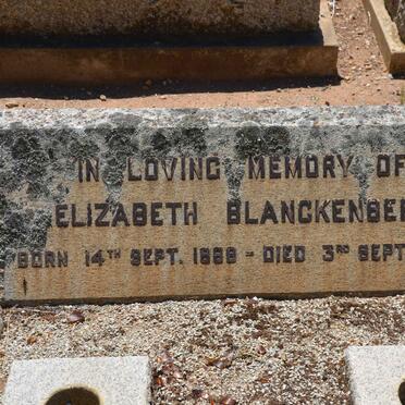 BLANCKENBERG Elizabeth 1888-1958
