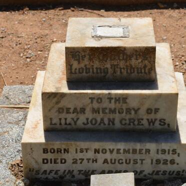 CREWS Lily Joan 1915-1926