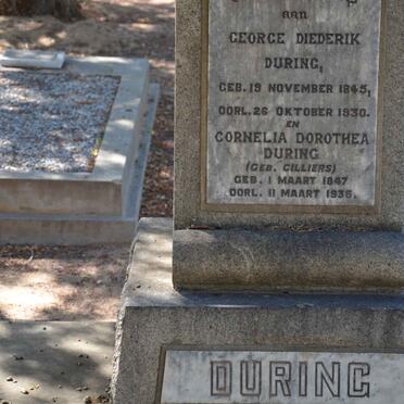 DURING George Diederik 1845-1930 &amp; Cornelia Dorothea CILLIERS 1847-1935